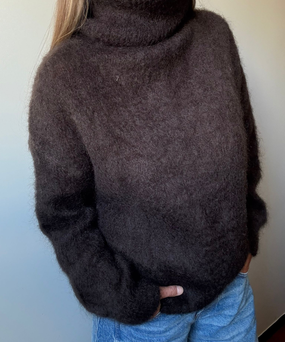 PULL COL ROULÉ EN MOHAIR ALBA