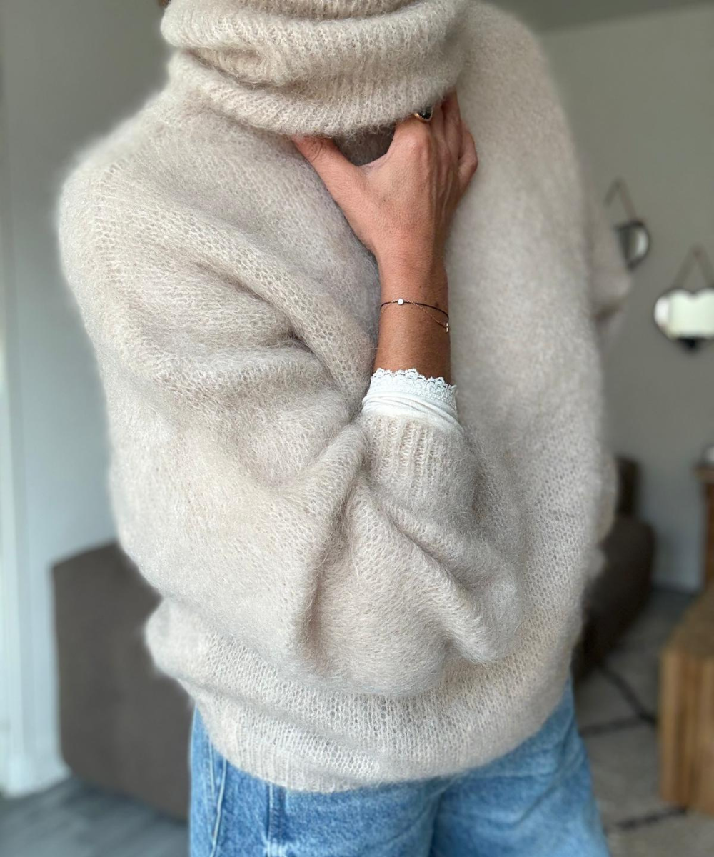PULL COL ROULÉ EN MOHAIR NOÉMIE