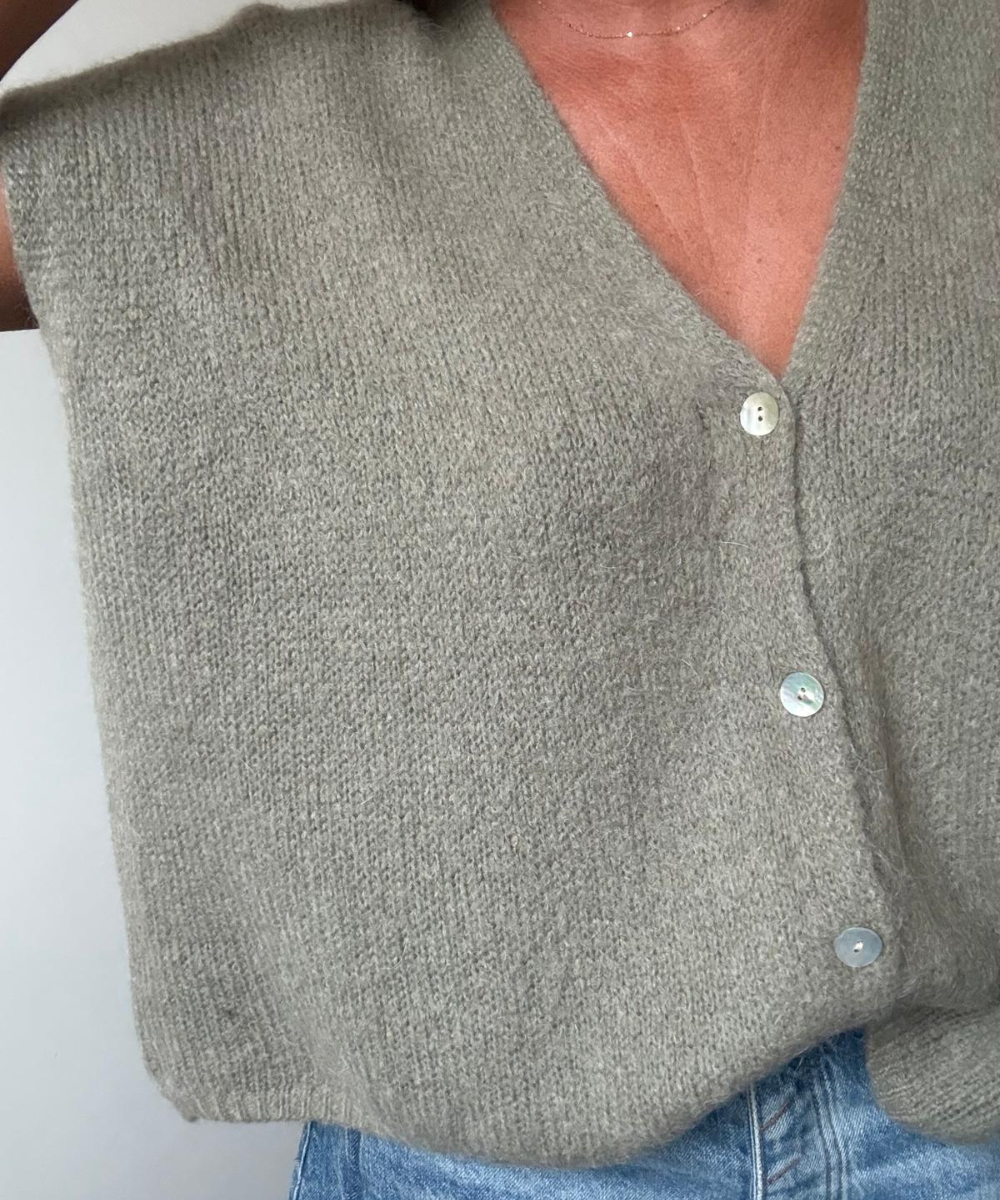 GILET SANS MANCHES EN MOHAIR MARGO