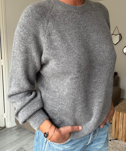 PULL EN MAILLE MANCHES LONGUES À BOUTONS IRIS