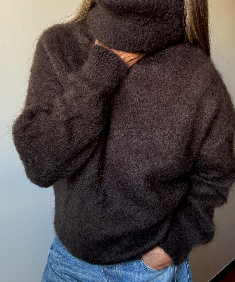 PULL COL ROULÉ EN MOHAIR ALBA