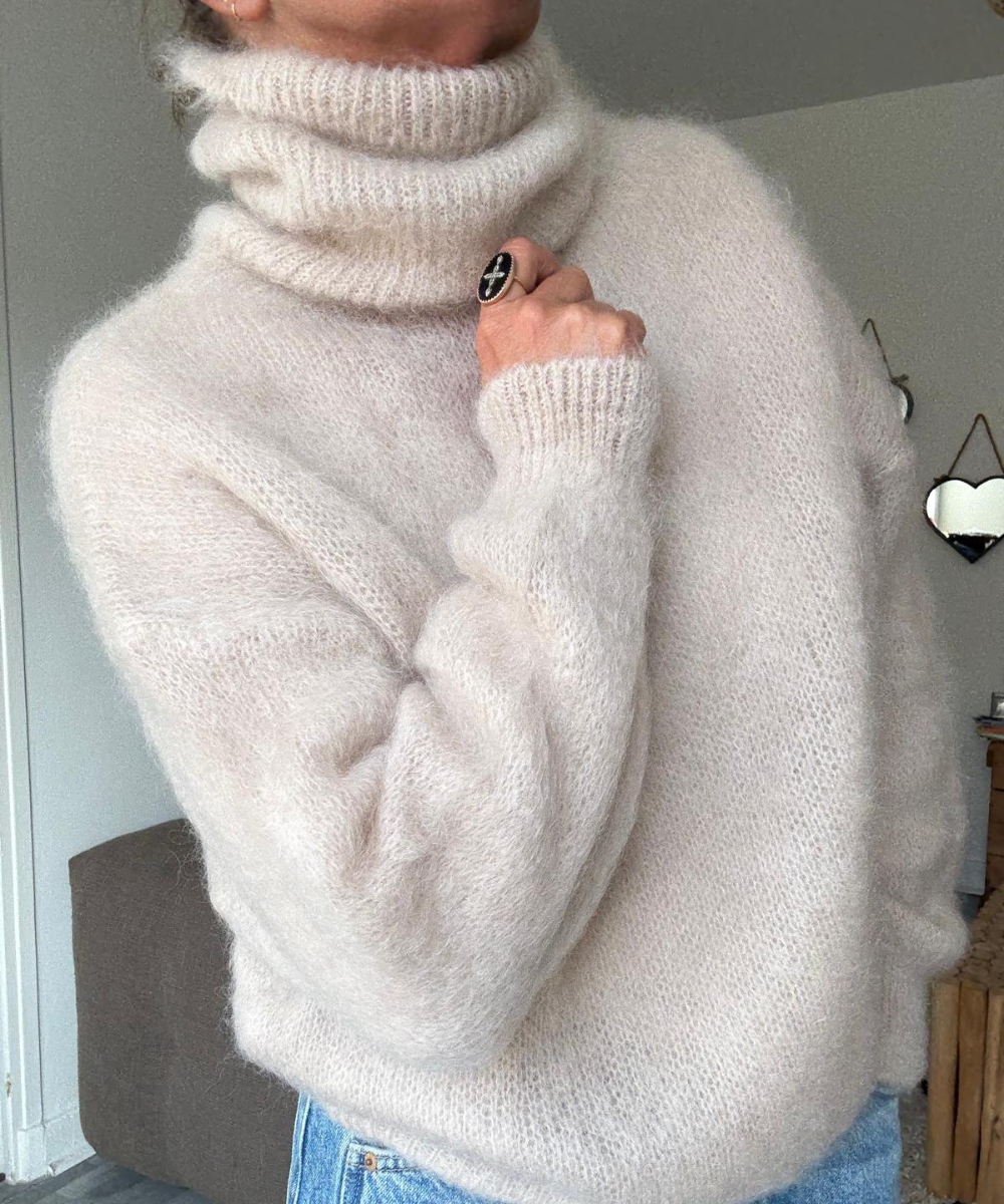 PULL COL ROULÉ EN MOHAIR NOÉMIE