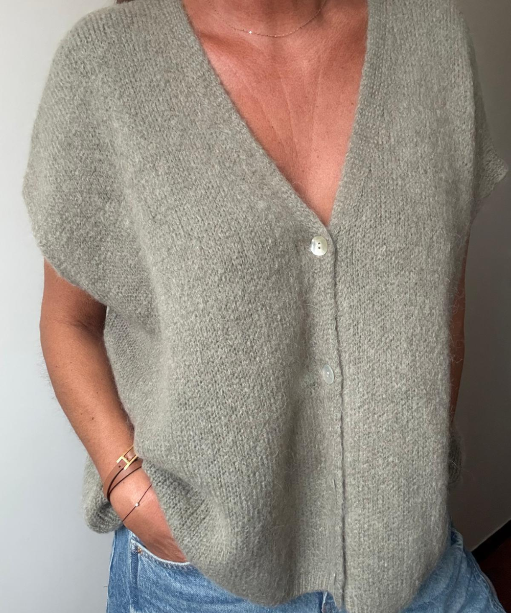 GILET SANS MANCHES EN MOHAIR MARGO