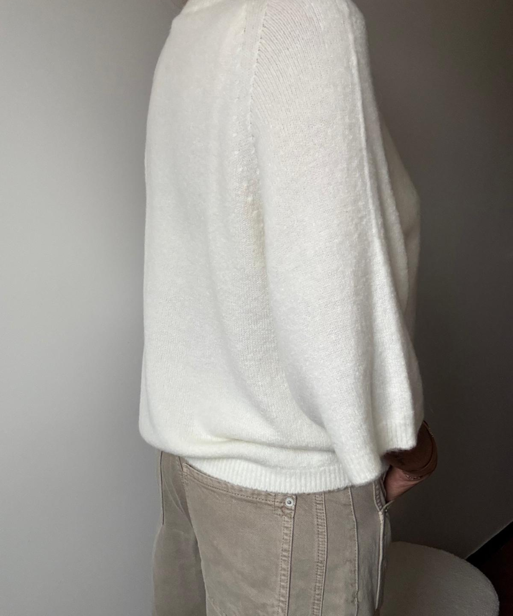 PULL À MANCHES 3/4 EN ALPAGA EVE
