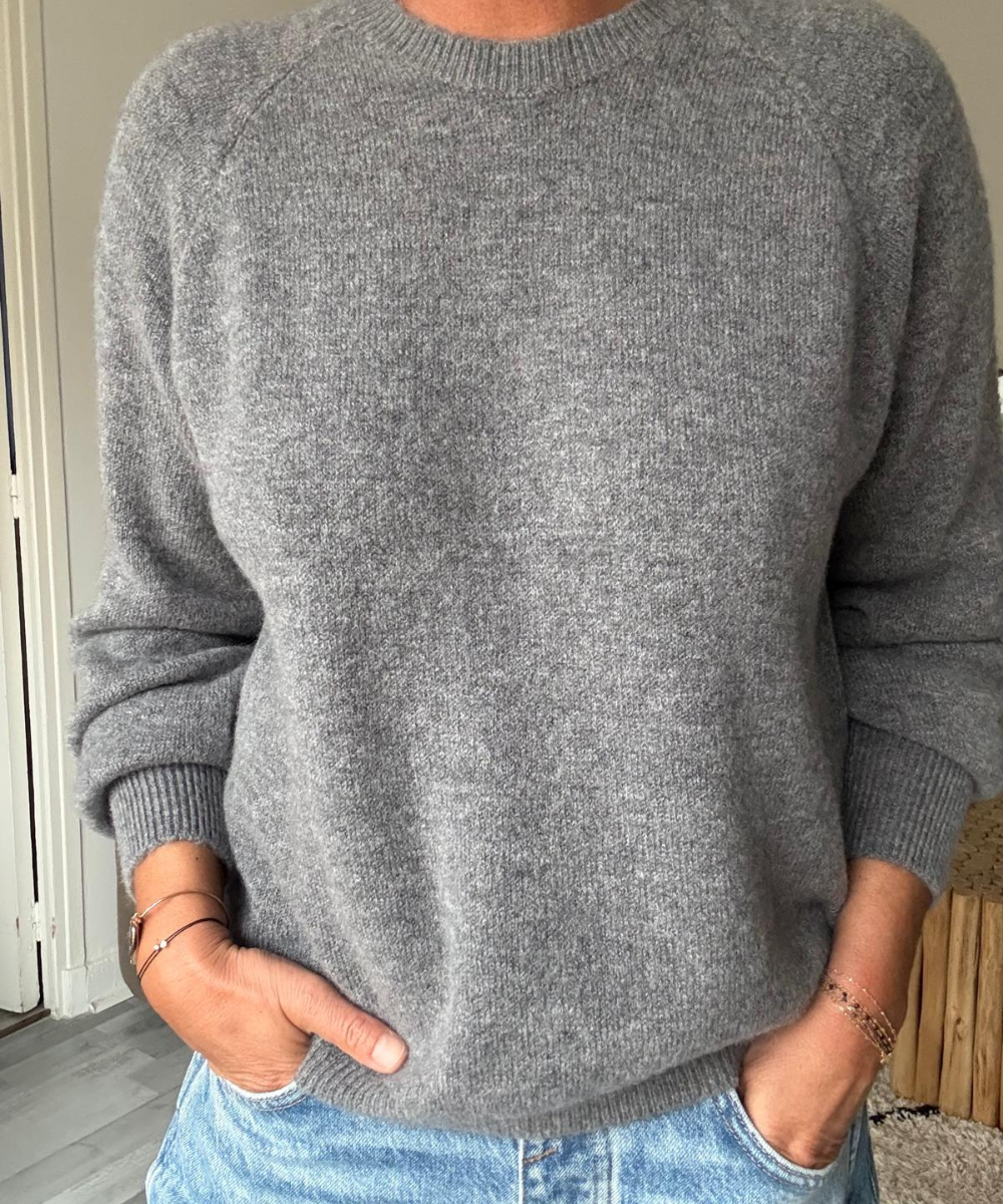 PULL EN MAILLE MANCHES LONGUES À BOUTONS IRIS